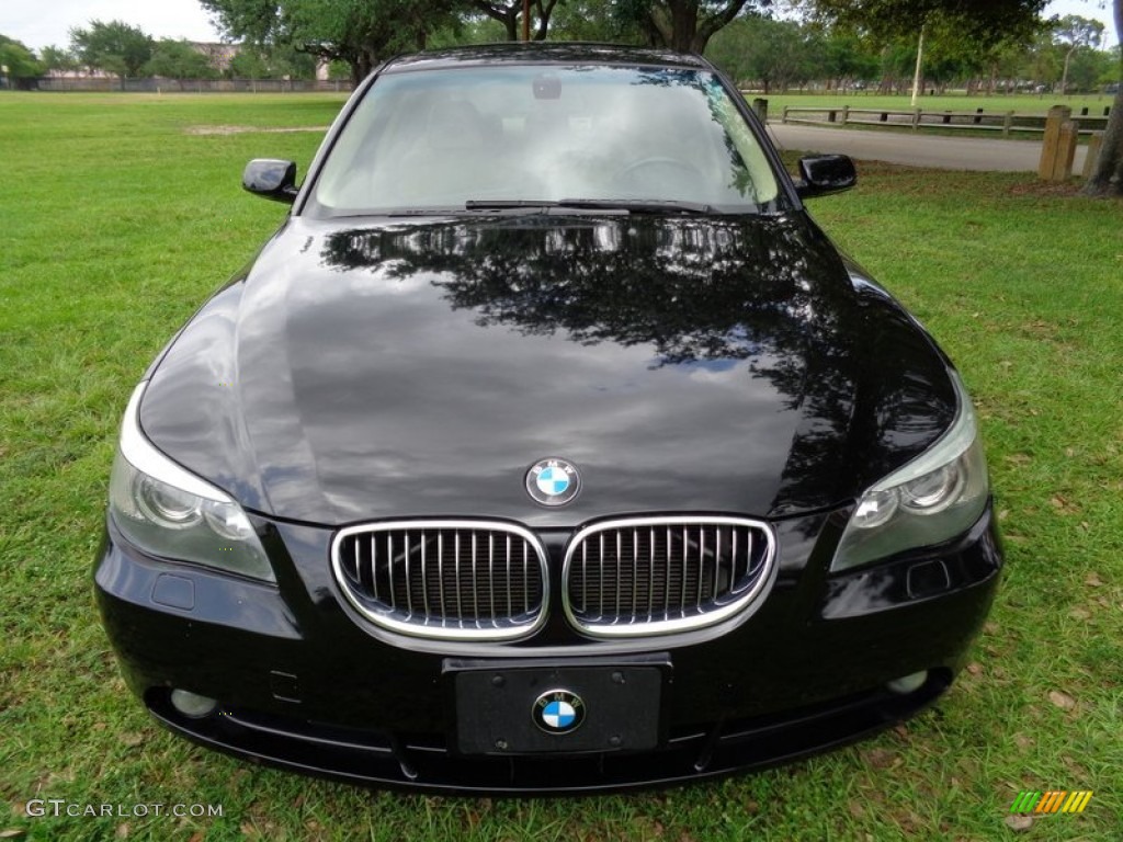 Jet Black 2004 BMW 5 Series 545i Sedan Exterior Photo #103438851