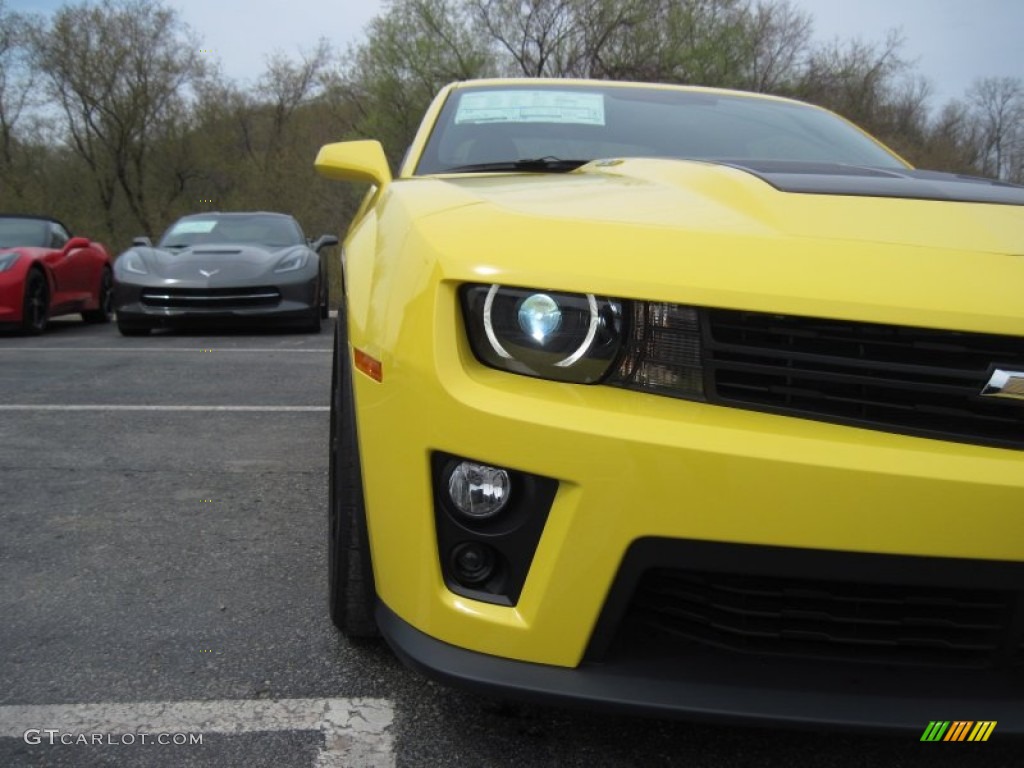 2014 Camaro ZL1 Coupe - Bright Yellow / Black photo #7