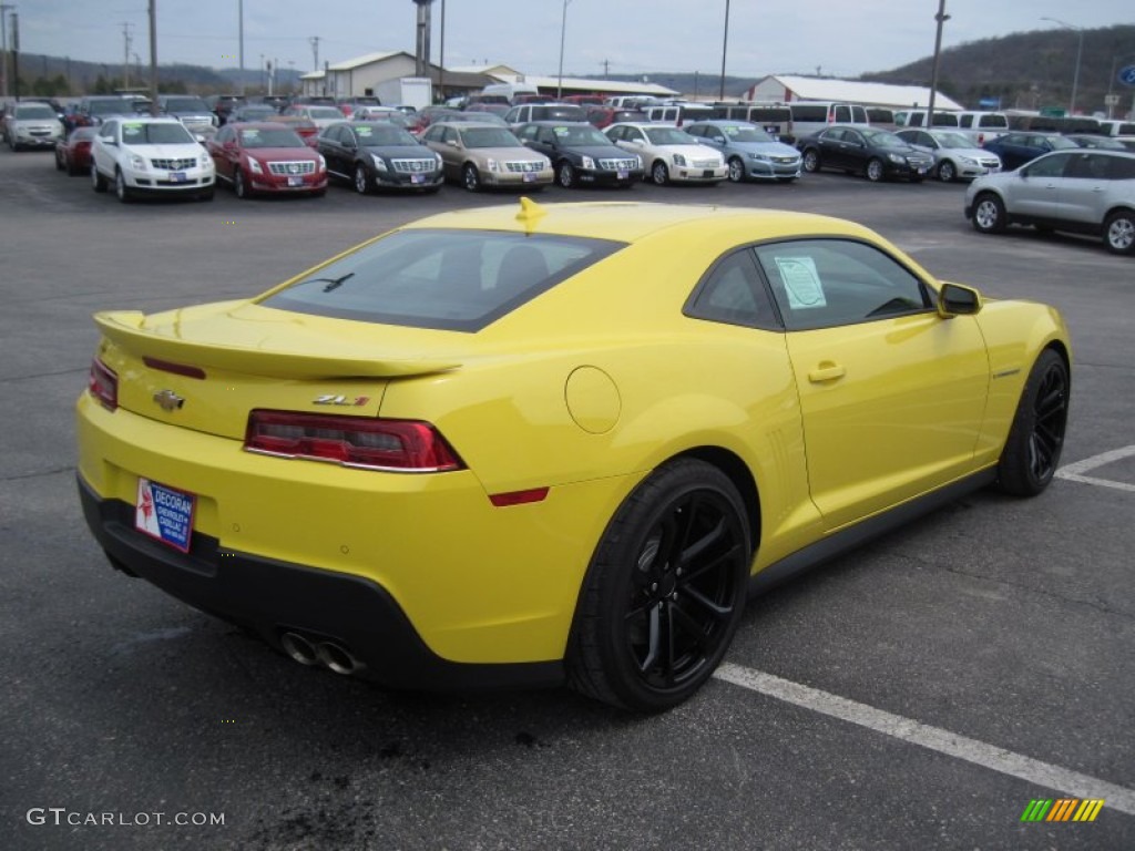 2014 Camaro ZL1 Coupe - Bright Yellow / Black photo #14