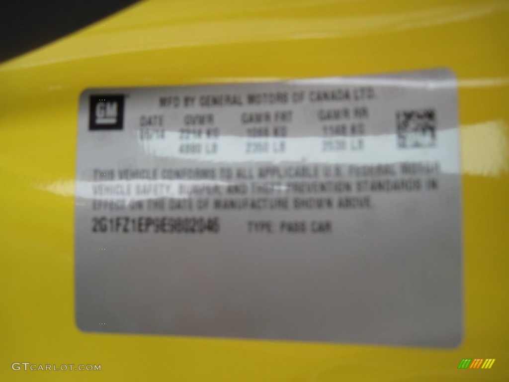2014 Camaro ZL1 Coupe - Bright Yellow / Black photo #26