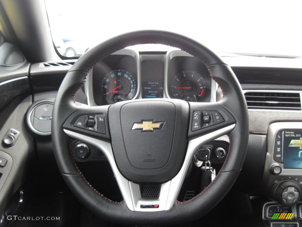 2014 Chevrolet Camaro ZL1 Coupe Black Steering Wheel Photo #103442648
