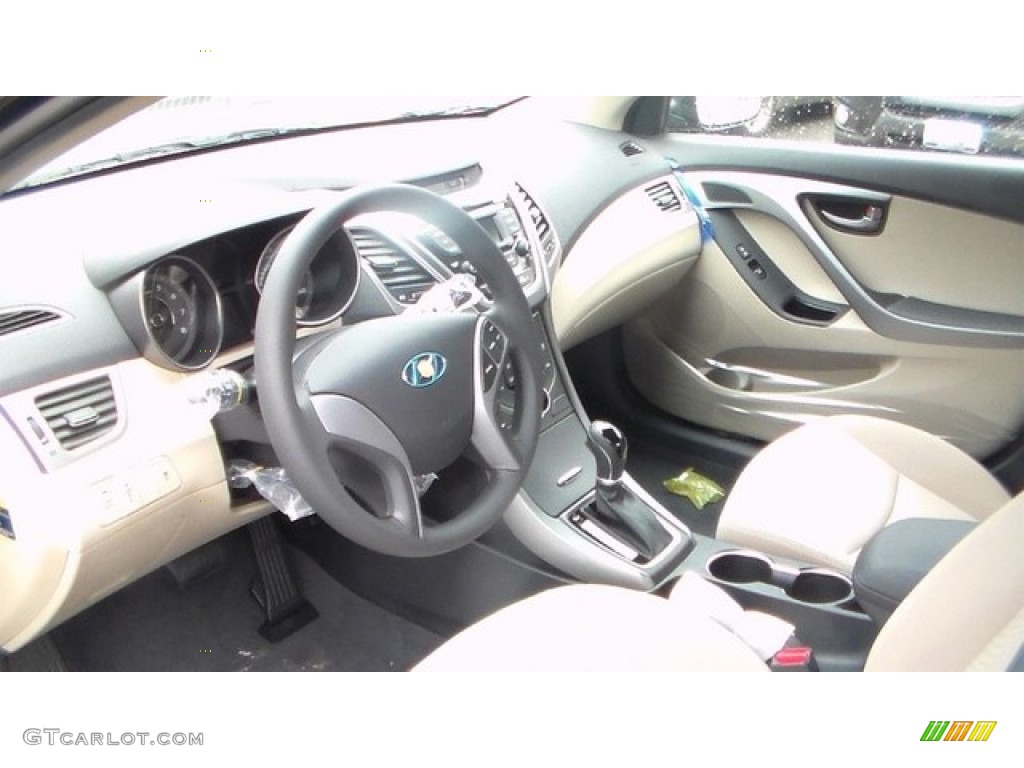 2016 Elantra SE - Phantom Black / Beige photo #4