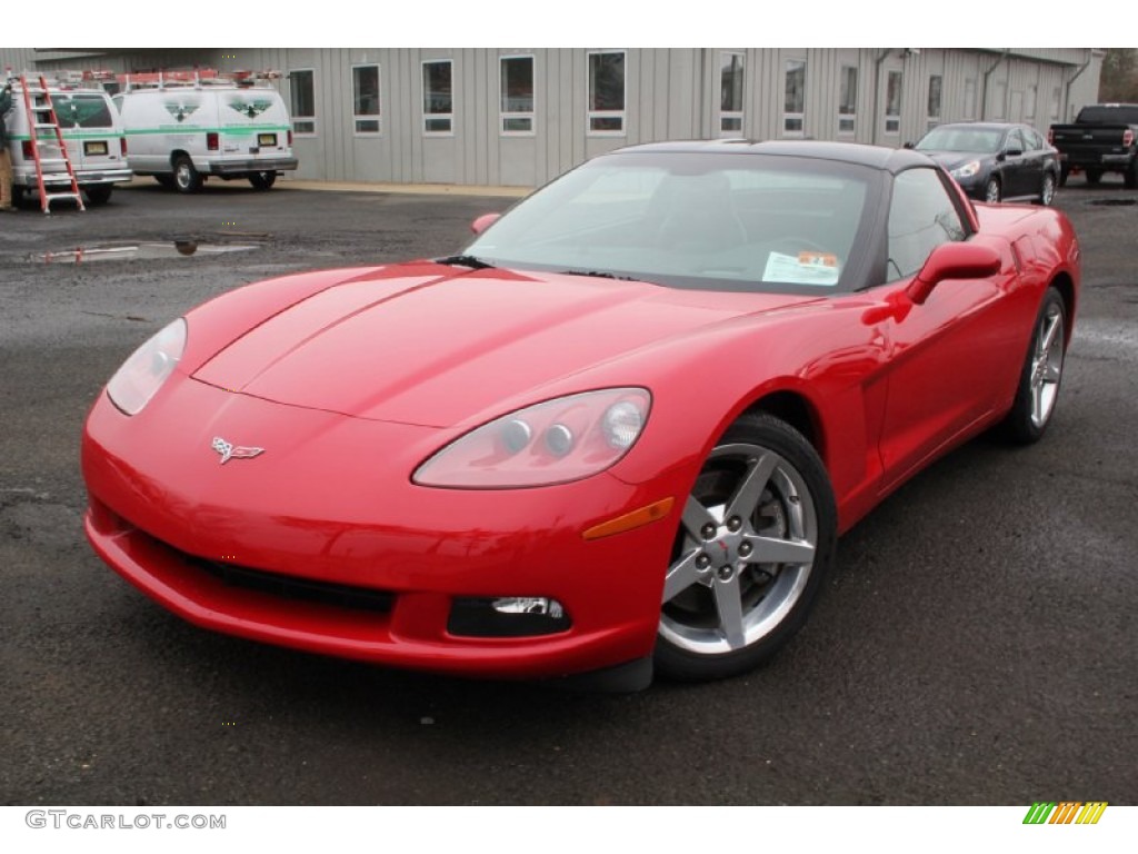 2005 Corvette Coupe - Precision Red / Ebony photo #3