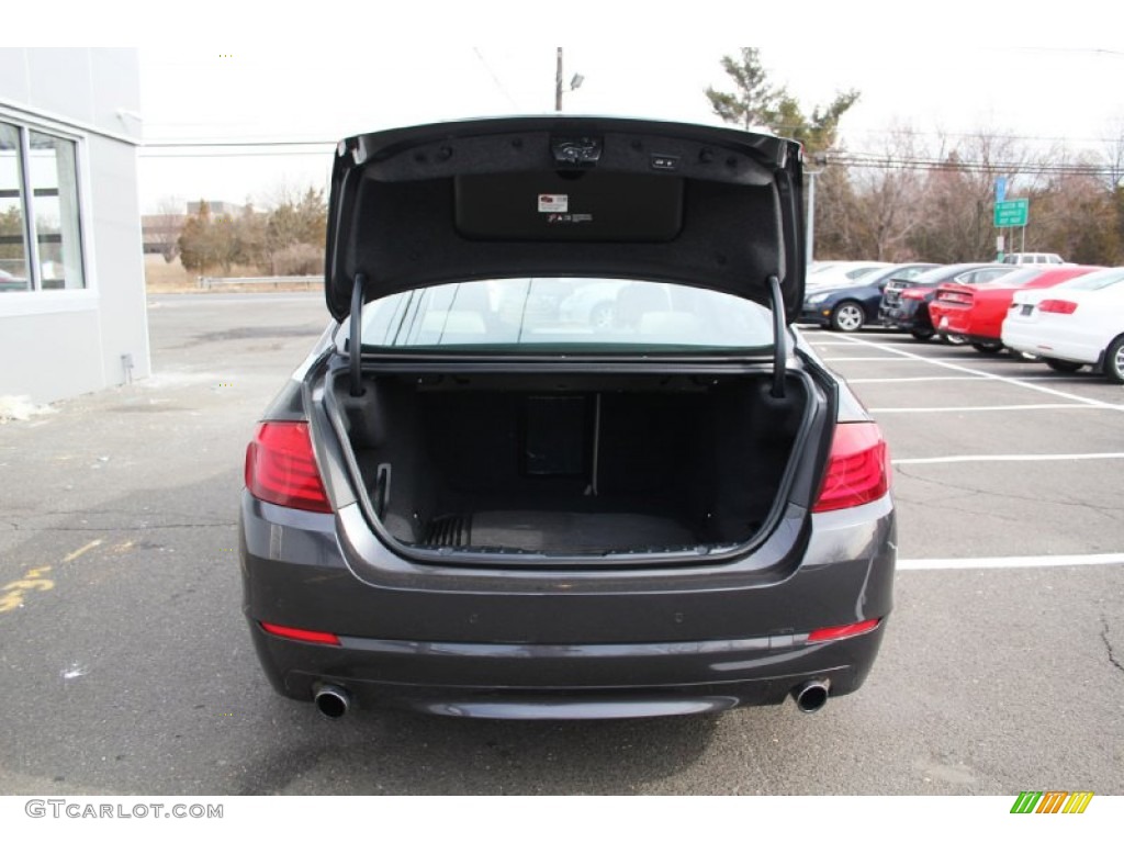 2012 5 Series 535i xDrive Sedan - Dark Graphite Metallic II / Oyster/Black photo #17