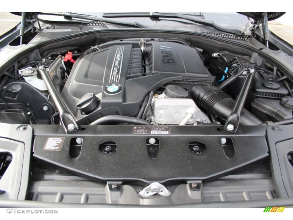 2012 5 Series 535i xDrive Sedan - Dark Graphite Metallic II / Oyster/Black photo #21