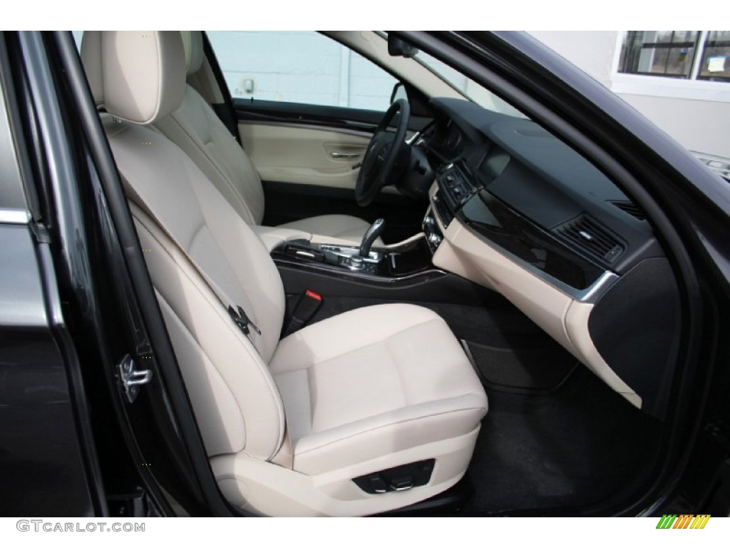 2012 5 Series 535i xDrive Sedan - Dark Graphite Metallic II / Oyster/Black photo #44