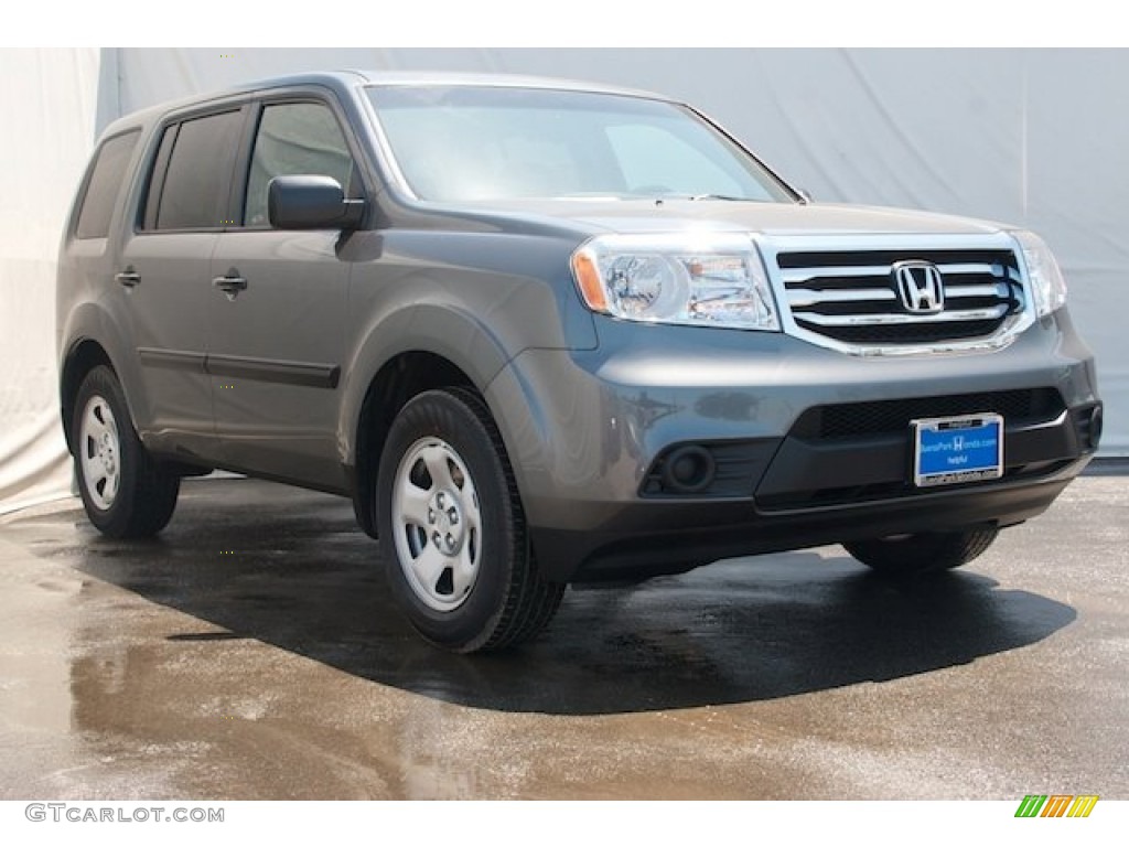 2015 Modern Steel Metallic Honda Pilot Lx #103438422 Photo #19 