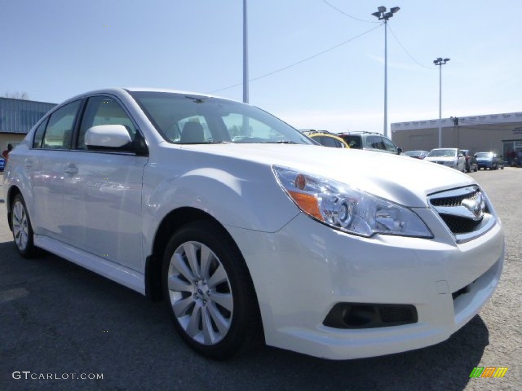 Satin White Pearl Subaru Legacy