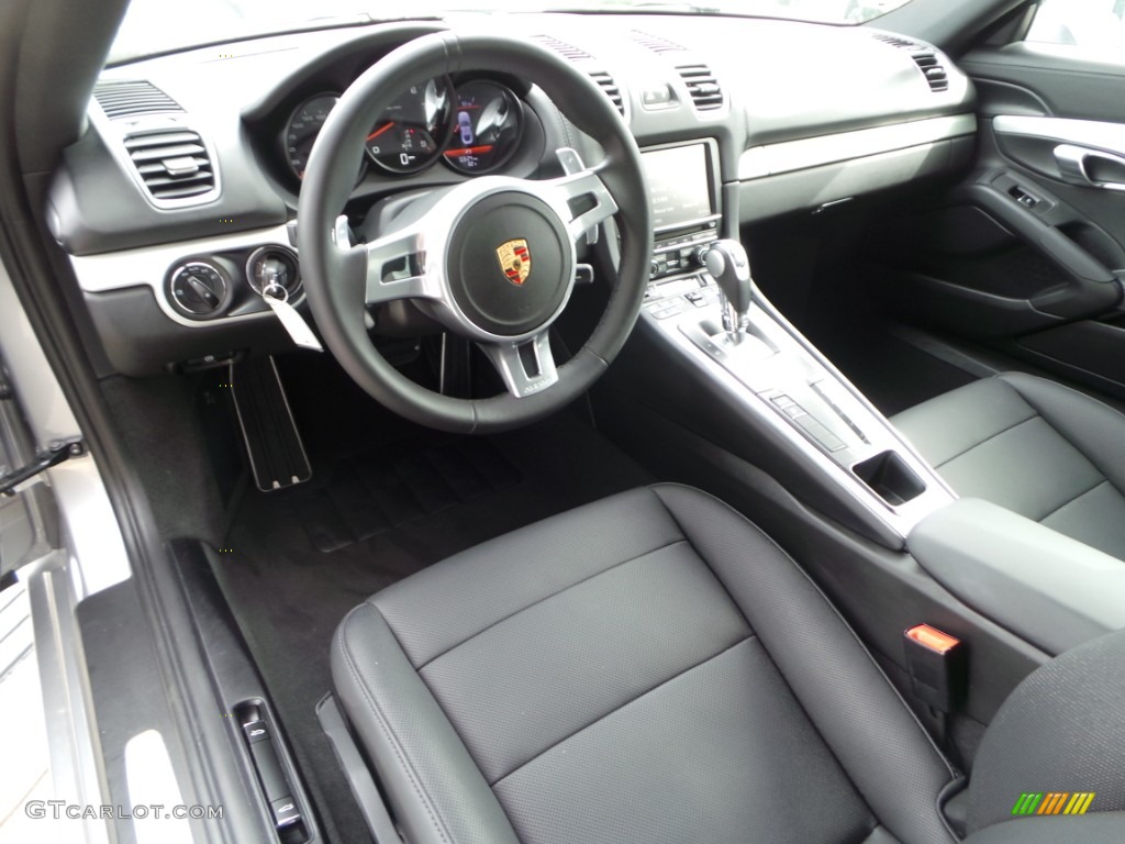 Black Interior 2014 Porsche Cayman Standard Cayman Model Photo #103452888