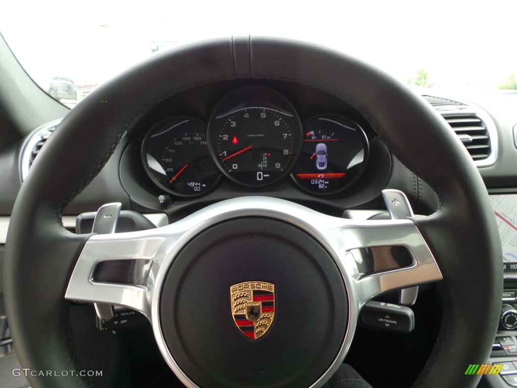 2014 Porsche Cayman Standard Cayman Model Black Steering Wheel Photo #103453020