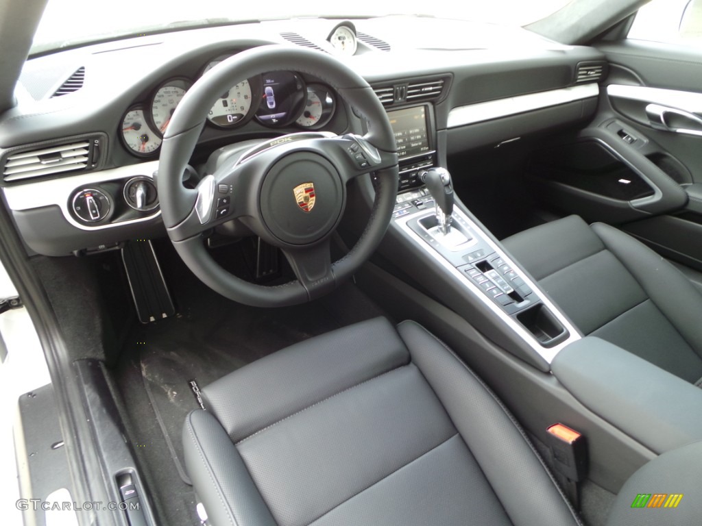 Black Interior 2015 Porsche 911 Carrera 4S Coupe Photo #103453257