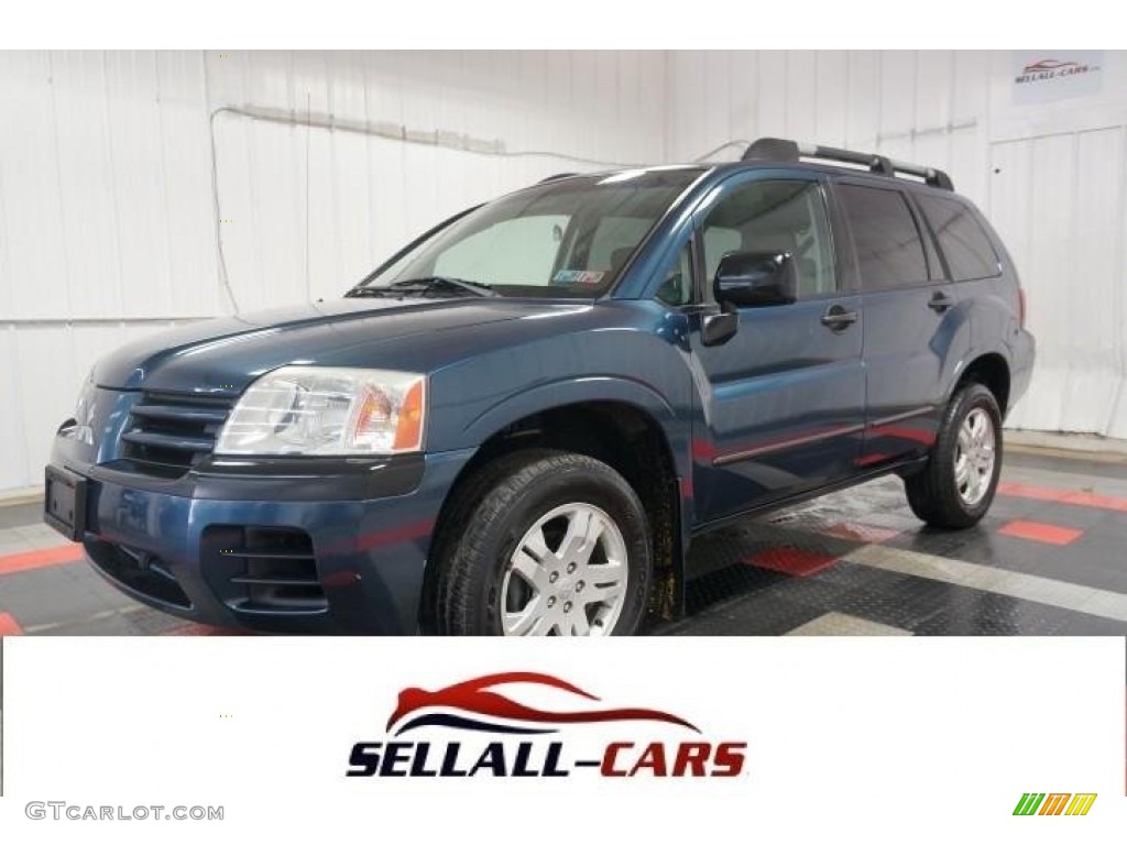 2005 Endeavor LS AWD - Torched Steel Blue Pearl / Charcoal photo #1