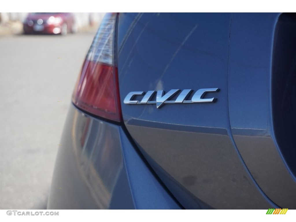 2009 Civic EX-L Coupe - Polished Metal Metallic / Gray photo #30