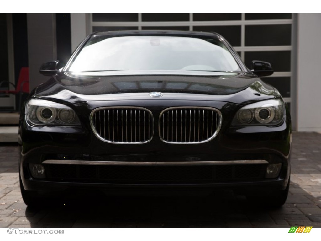 2012 7 Series 740i Sedan - Jet Black / Oyster/Black photo #2