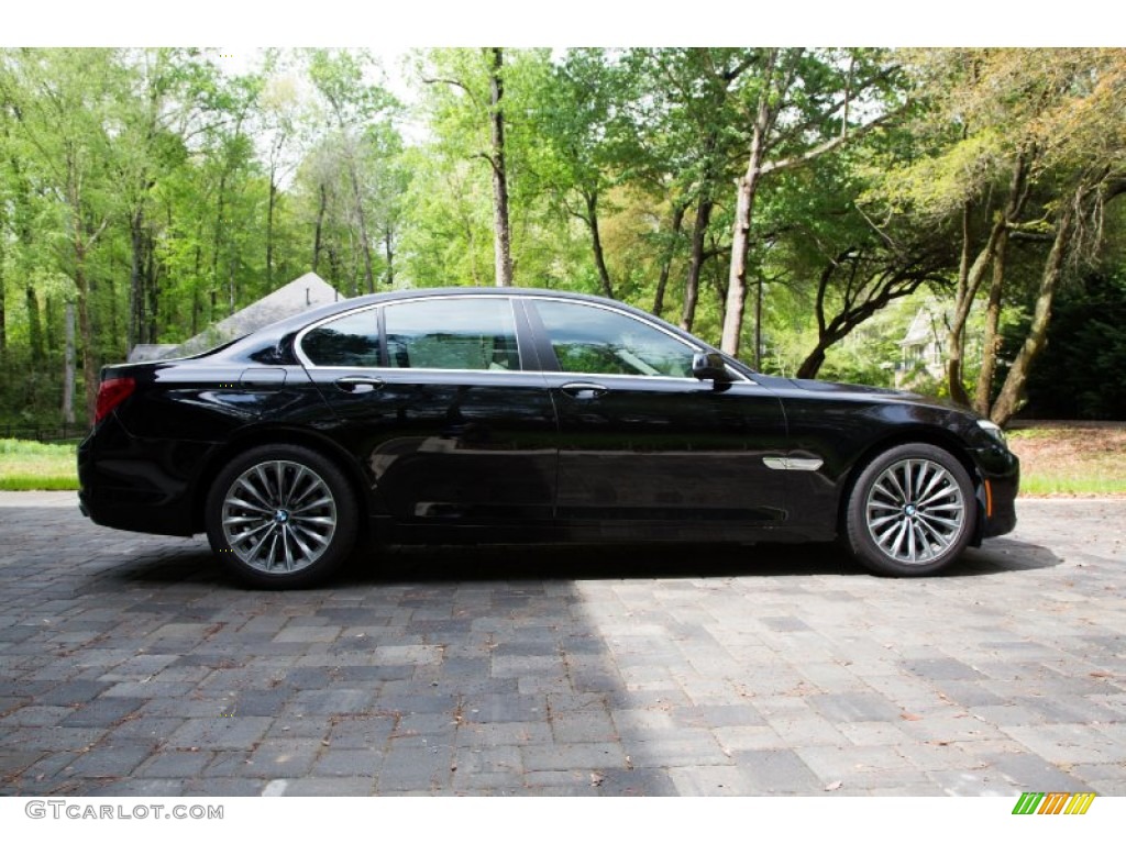 2012 7 Series 740i Sedan - Jet Black / Oyster/Black photo #3