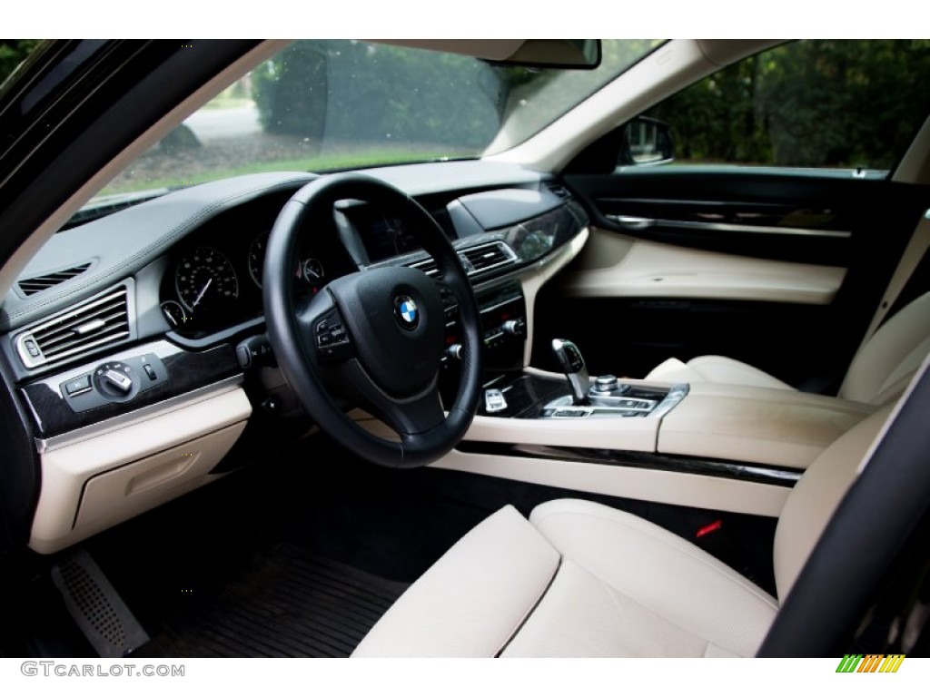 2012 7 Series 740i Sedan - Jet Black / Oyster/Black photo #5