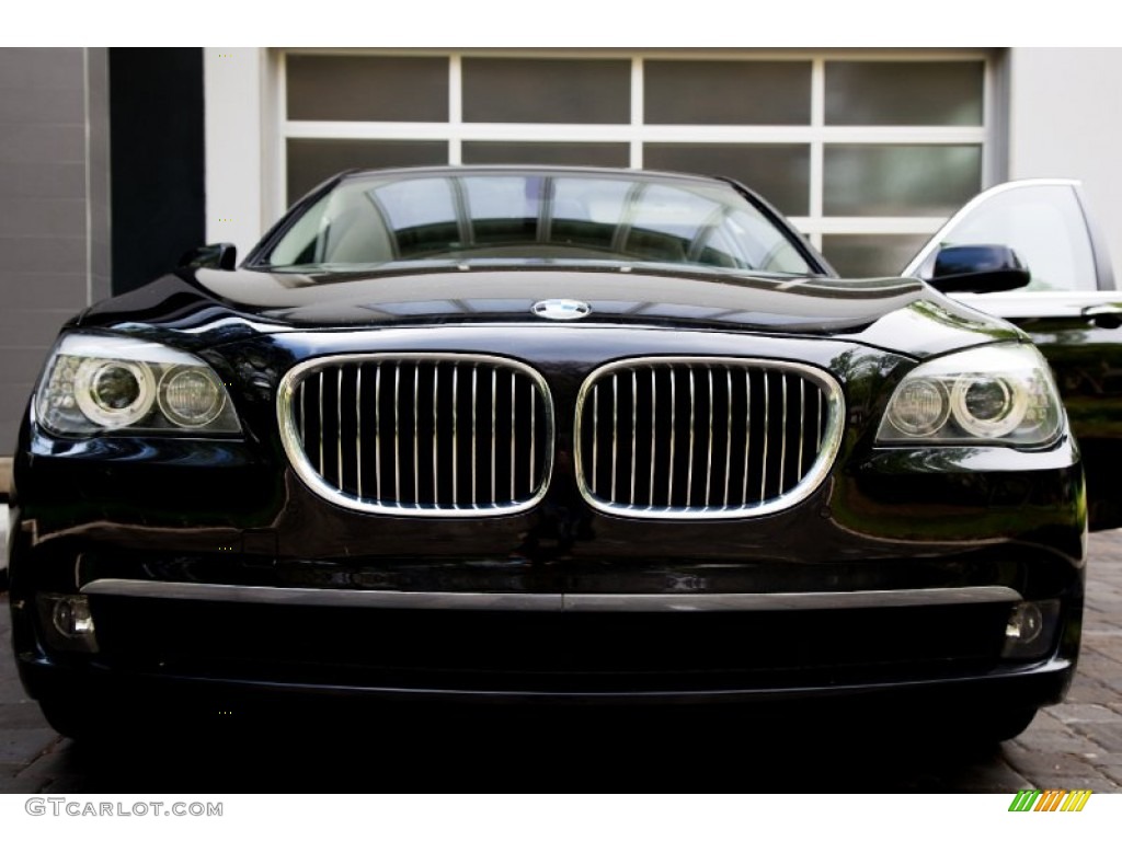 2012 7 Series 740i Sedan - Jet Black / Oyster/Black photo #14