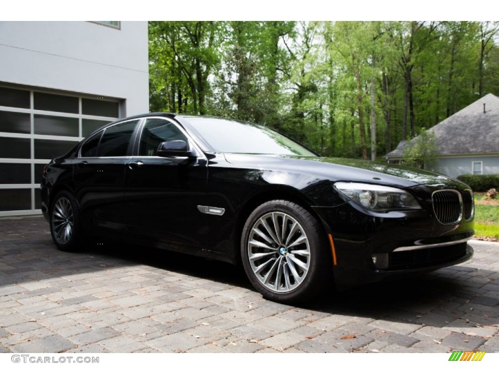 2012 7 Series 740i Sedan - Jet Black / Oyster/Black photo #15