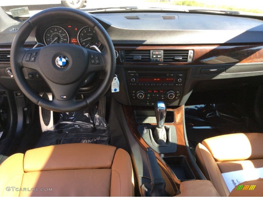 2012 3 Series 335i xDrive Coupe - Black Sapphire Metallic / Saddle Brown photo #15