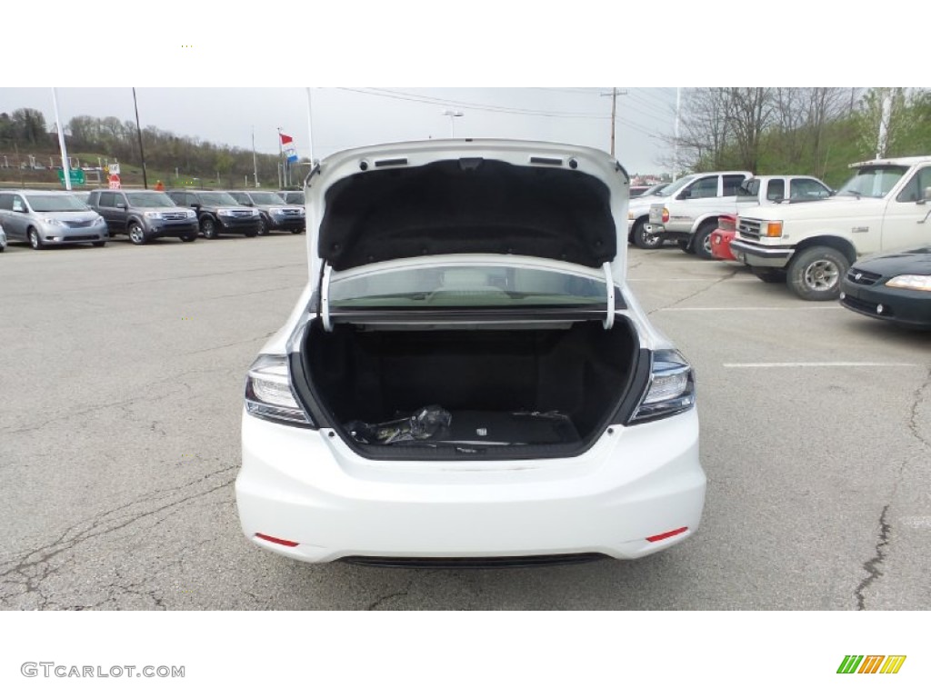 2015 Civic Hybrid Sedan - Taffeta White / Beige photo #9