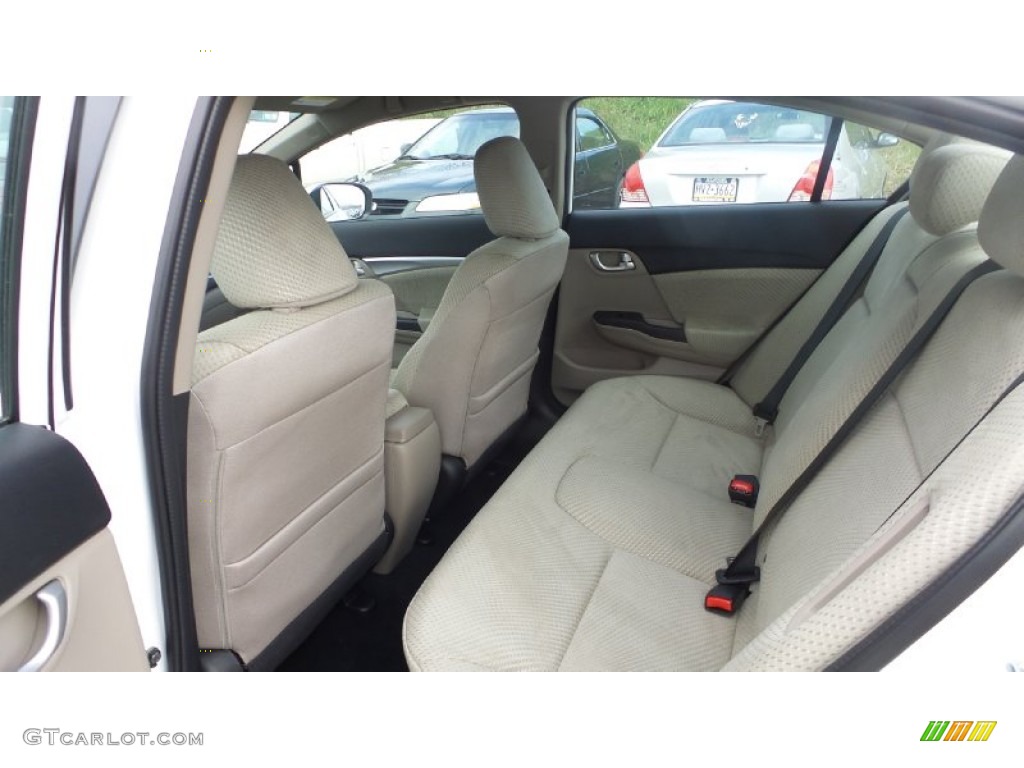 2015 Honda Civic Hybrid Sedan Rear Seat Photo #103461492