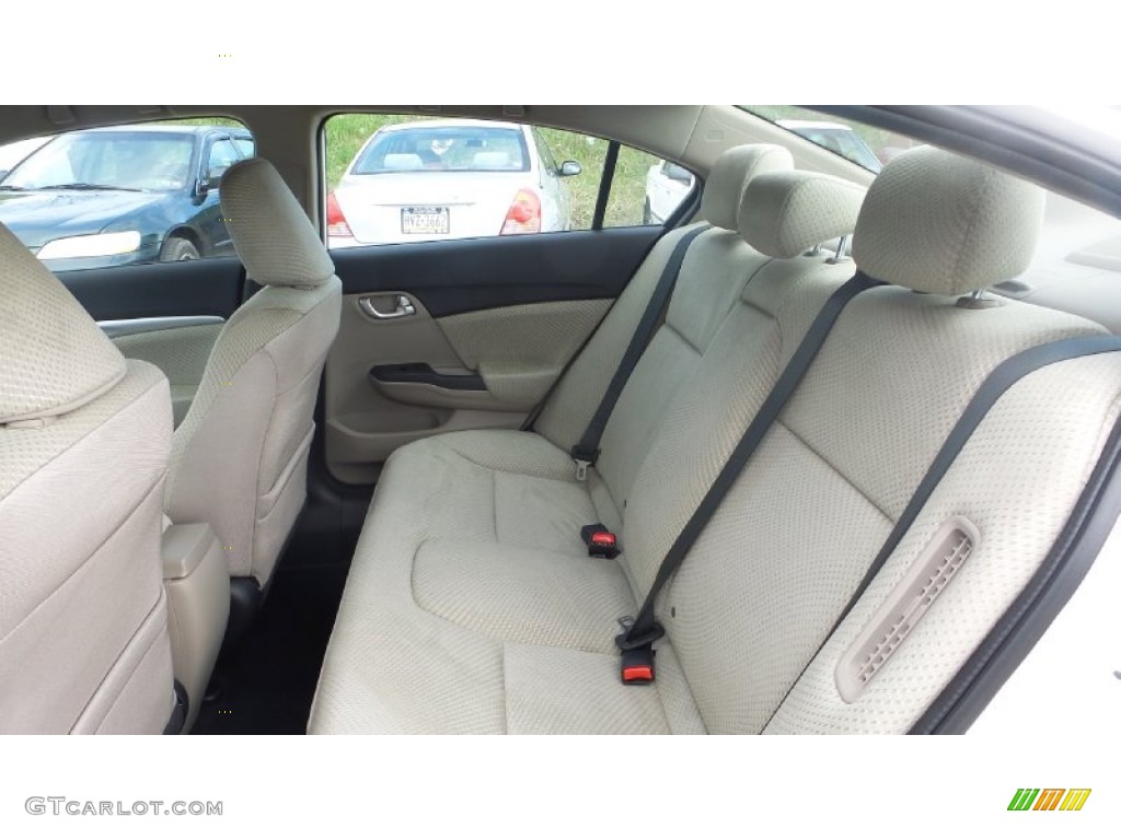2015 Honda Civic Hybrid Sedan Rear Seat Photos