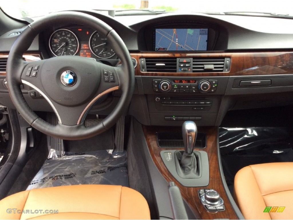 2012 BMW 3 Series 328i Convertible Saddle Brown Dashboard Photo #103462745