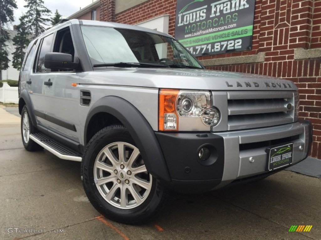 2007 LR3 V8 SE - Zermatt Silver Metallic / Ebony Black photo #2