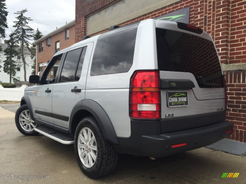 2007 LR3 V8 SE - Zermatt Silver Metallic / Ebony Black photo #3