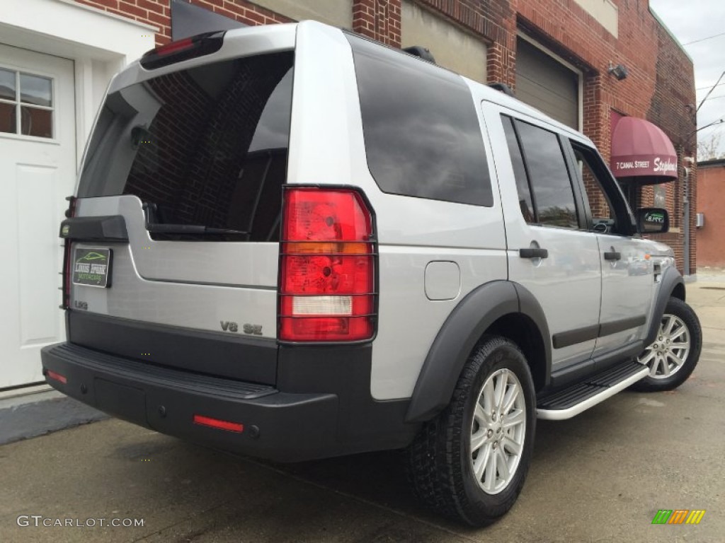 2007 LR3 V8 SE - Zermatt Silver Metallic / Ebony Black photo #5