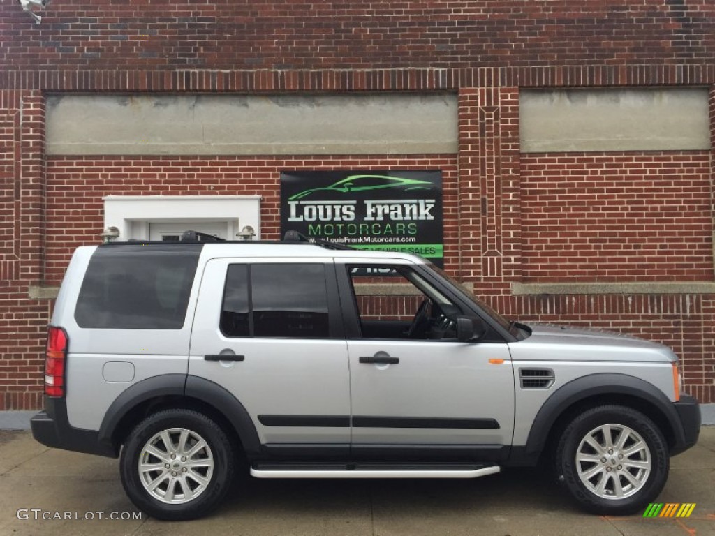 2007 LR3 V8 SE - Zermatt Silver Metallic / Ebony Black photo #6