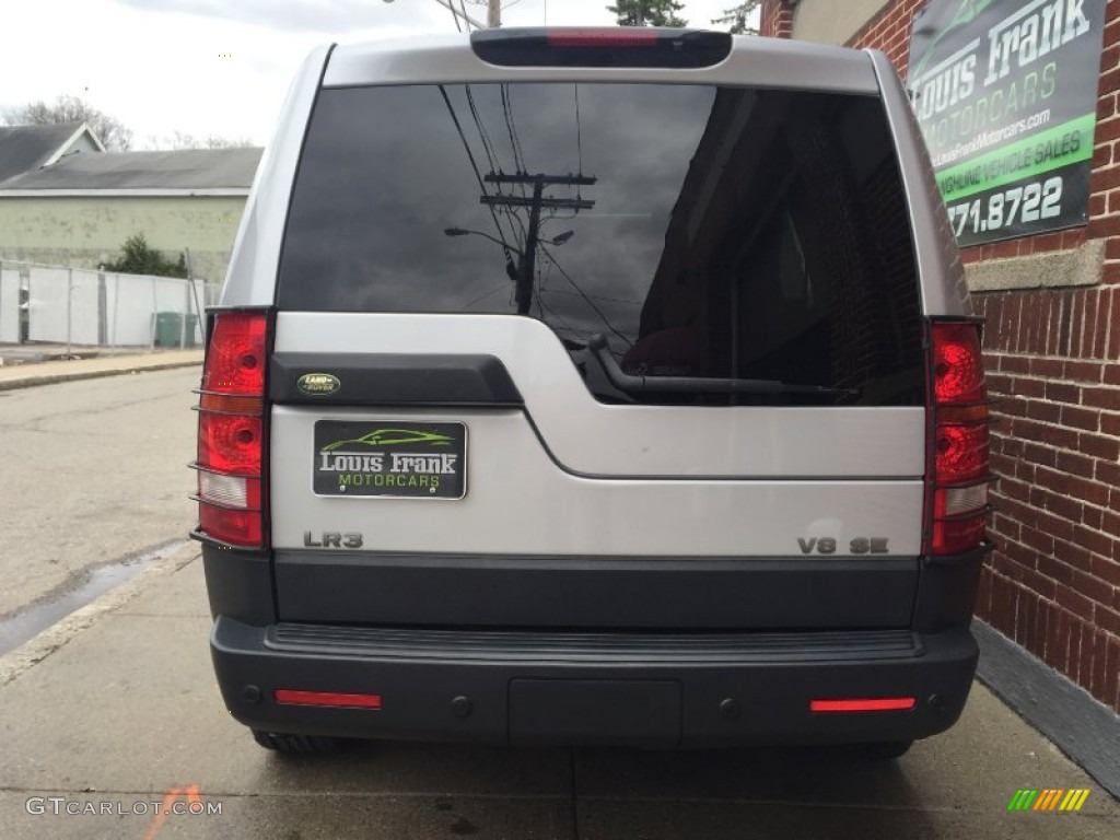 2007 LR3 V8 SE - Zermatt Silver Metallic / Ebony Black photo #8