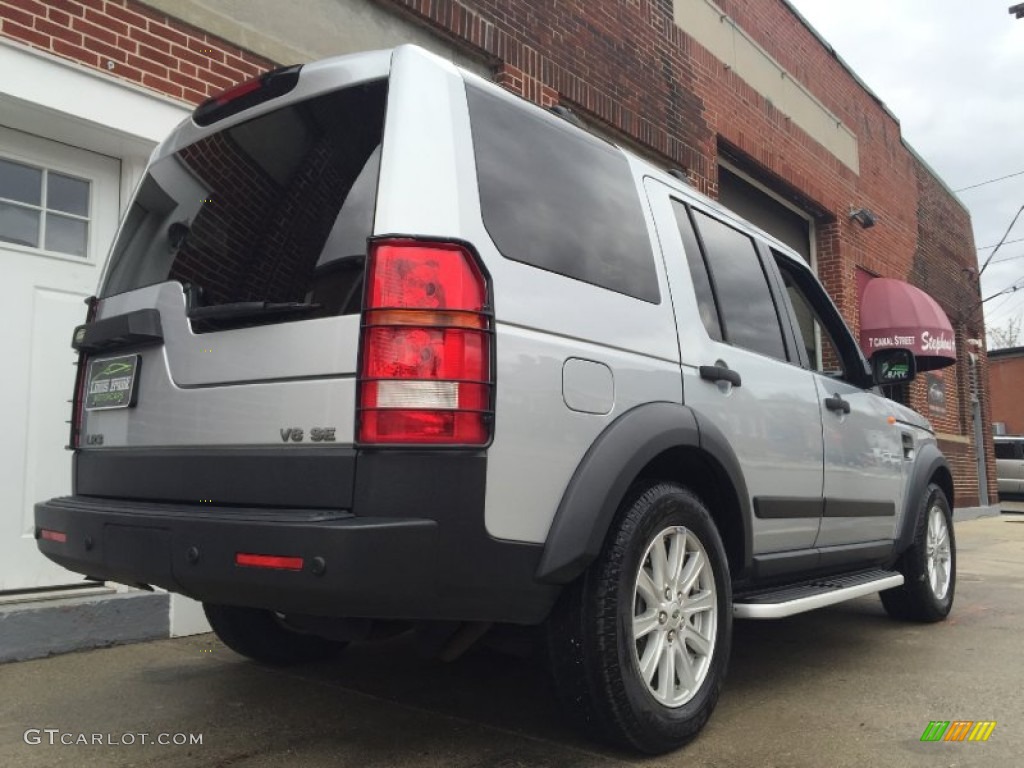 2007 LR3 V8 SE - Zermatt Silver Metallic / Ebony Black photo #12