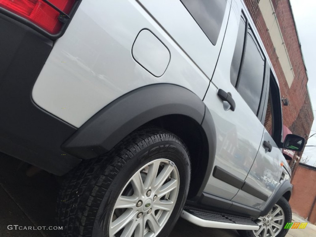 2007 LR3 V8 SE - Zermatt Silver Metallic / Ebony Black photo #14