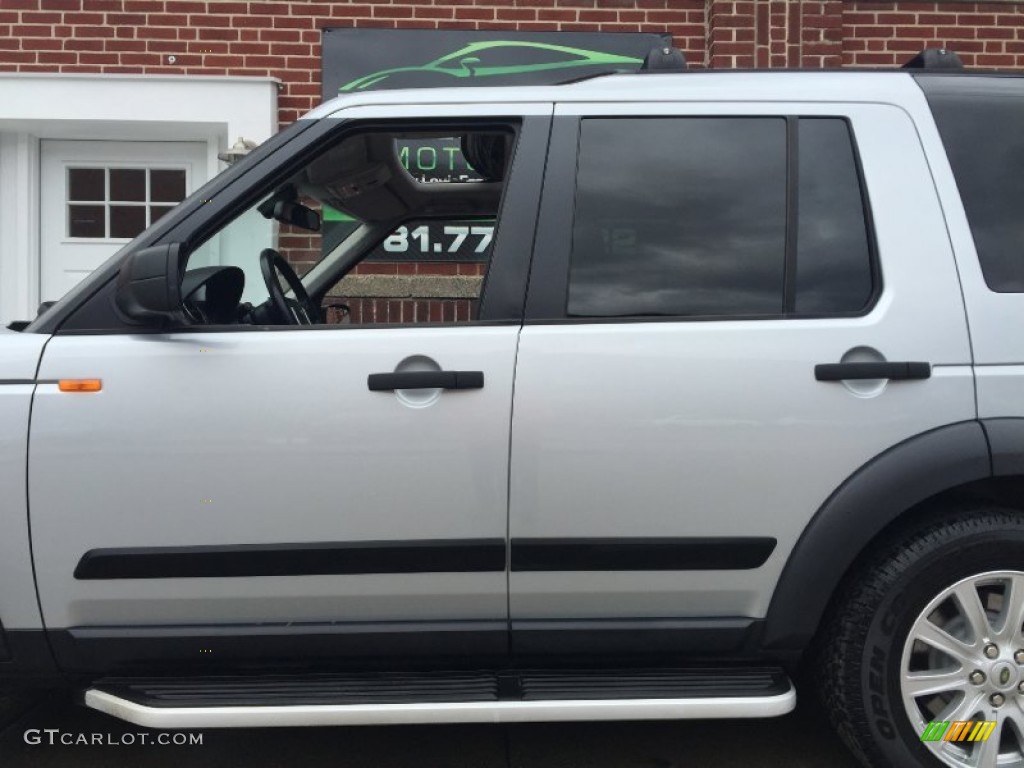 2007 LR3 V8 SE - Zermatt Silver Metallic / Ebony Black photo #37