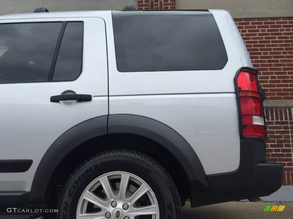 2007 LR3 V8 SE - Zermatt Silver Metallic / Ebony Black photo #39