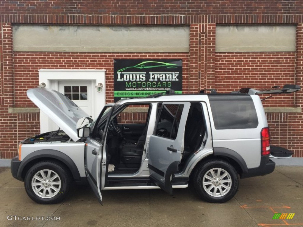 2007 LR3 V8 SE - Zermatt Silver Metallic / Ebony Black photo #47