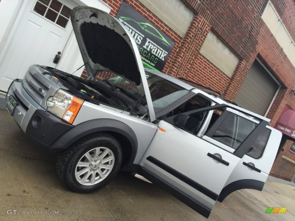 2007 LR3 V8 SE - Zermatt Silver Metallic / Ebony Black photo #48