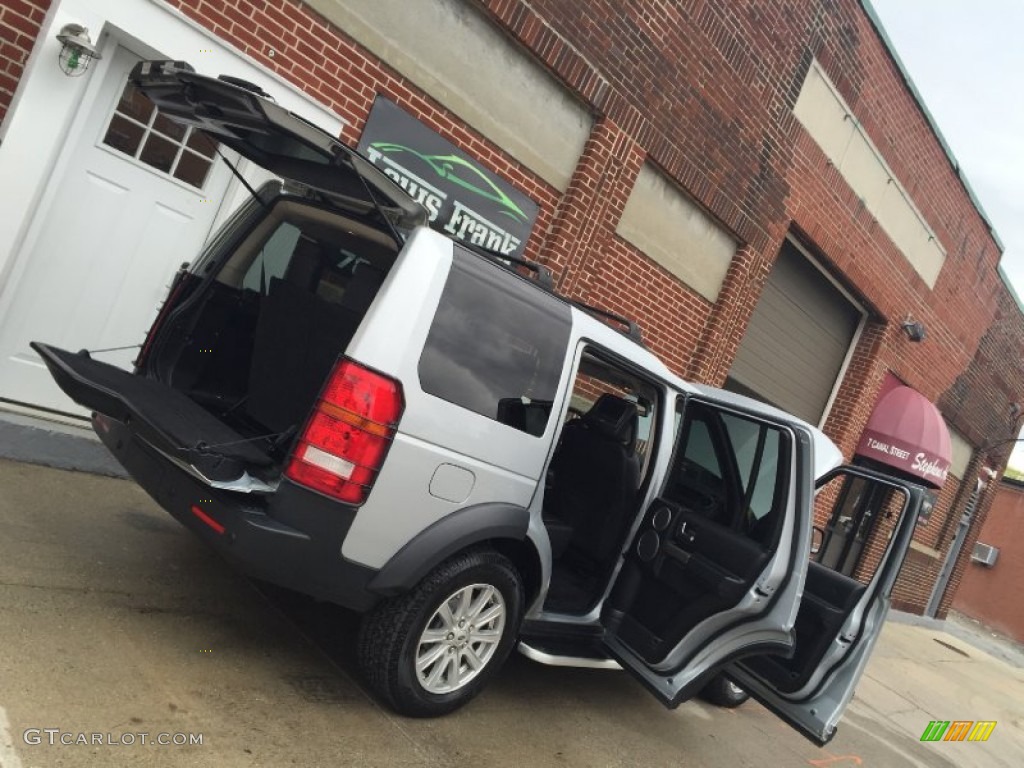 2007 LR3 V8 SE - Zermatt Silver Metallic / Ebony Black photo #49