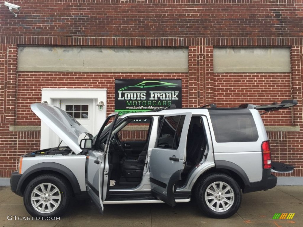 2007 LR3 V8 SE - Zermatt Silver Metallic / Ebony Black photo #73