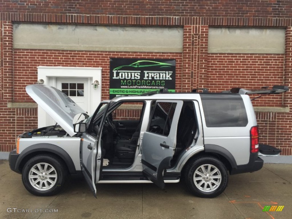 2007 LR3 V8 SE - Zermatt Silver Metallic / Ebony Black photo #74