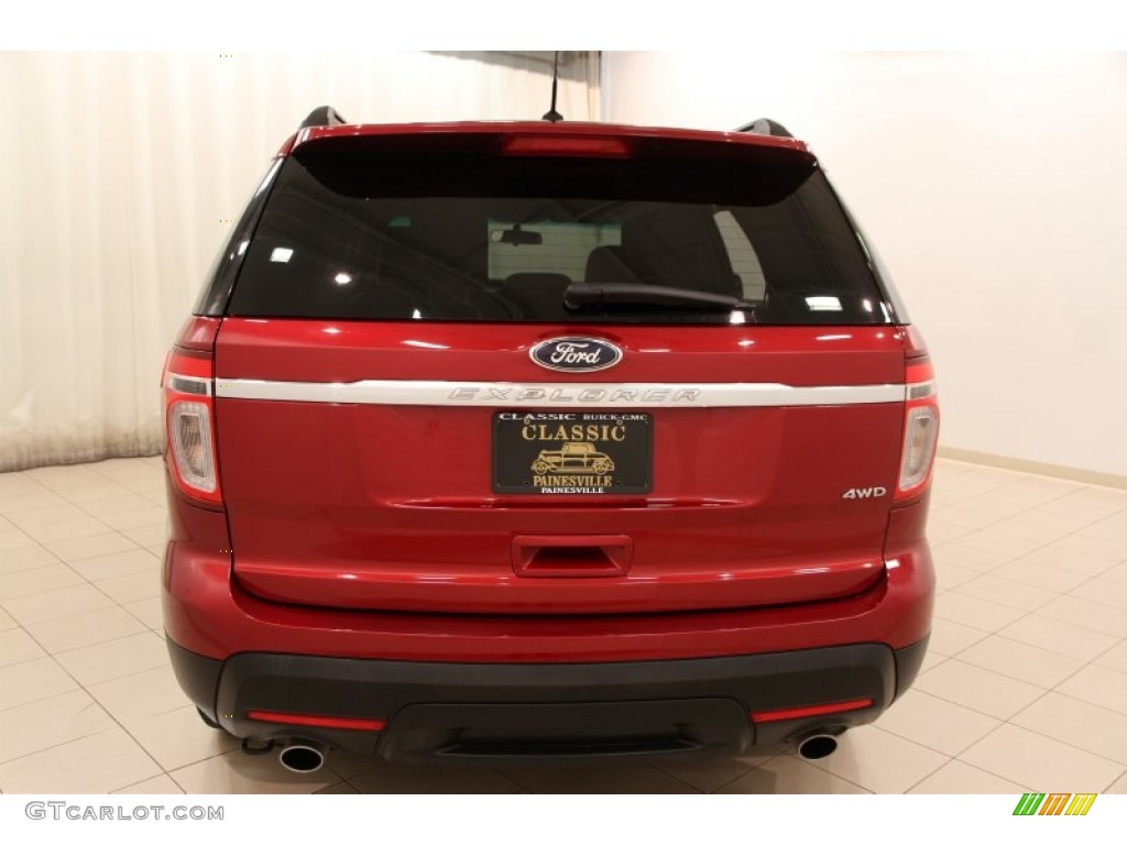 2014 Explorer 4WD - Ruby Red / Medium Light Stone photo #15