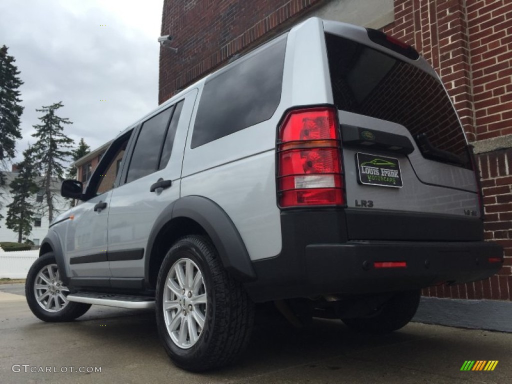 2007 LR3 V8 SE - Zermatt Silver Metallic / Ebony Black photo #102