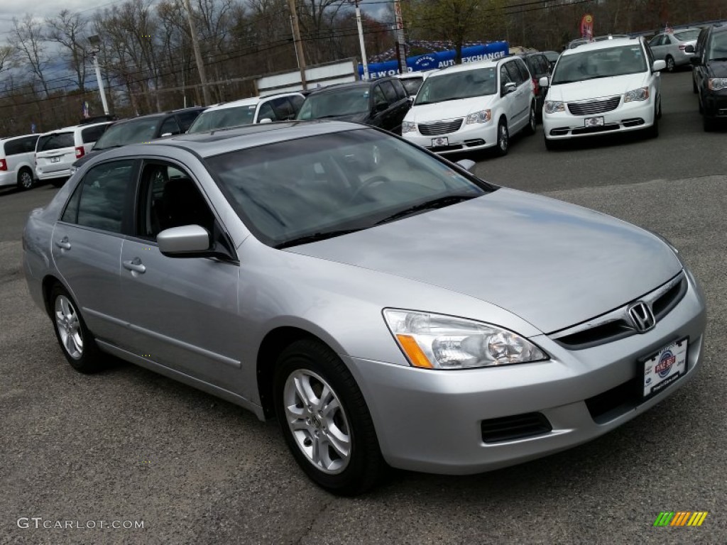 2006 Accord EX-L Sedan - Alabaster Silver Metallic / Black photo #3