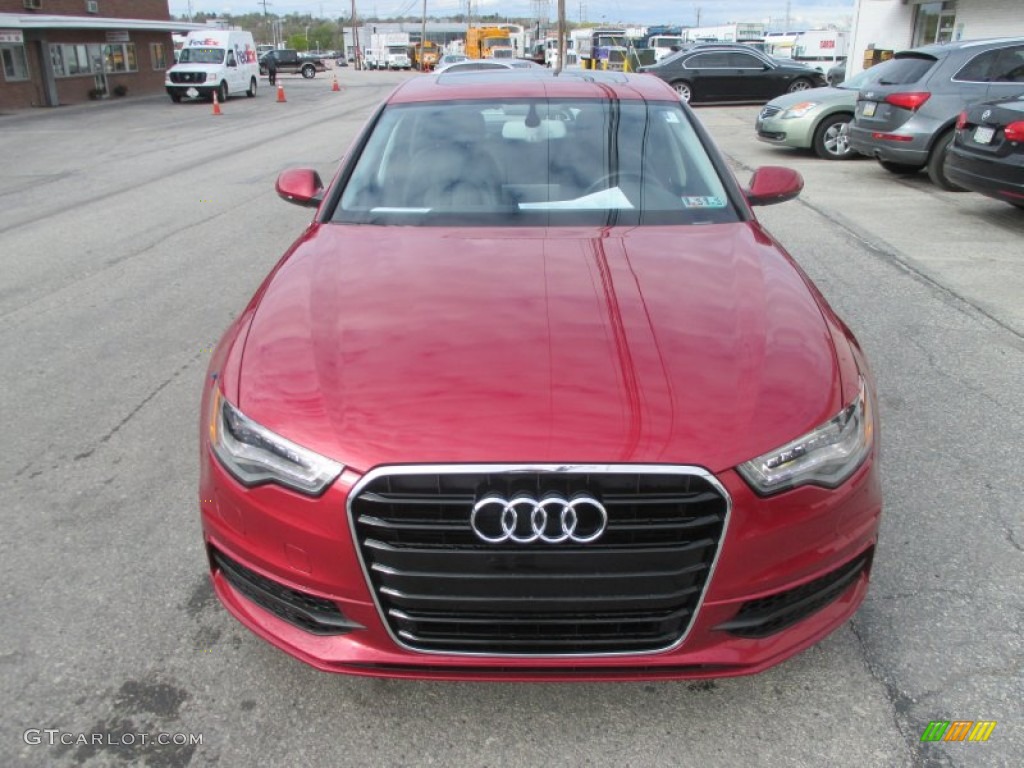 Garnet Red Pearl Effect 2012 Audi A6 3.0T quattro Sedan Exterior Photo #103469676