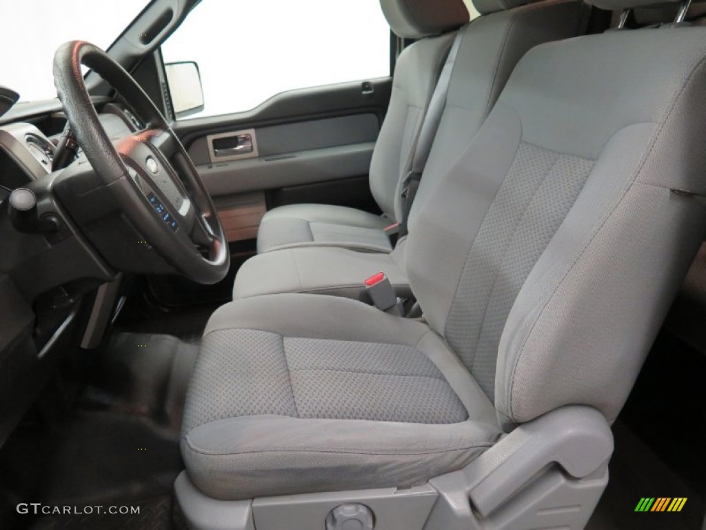 2011 F150 XL SuperCab 4x4 - Oxford White / Steel Gray photo #7