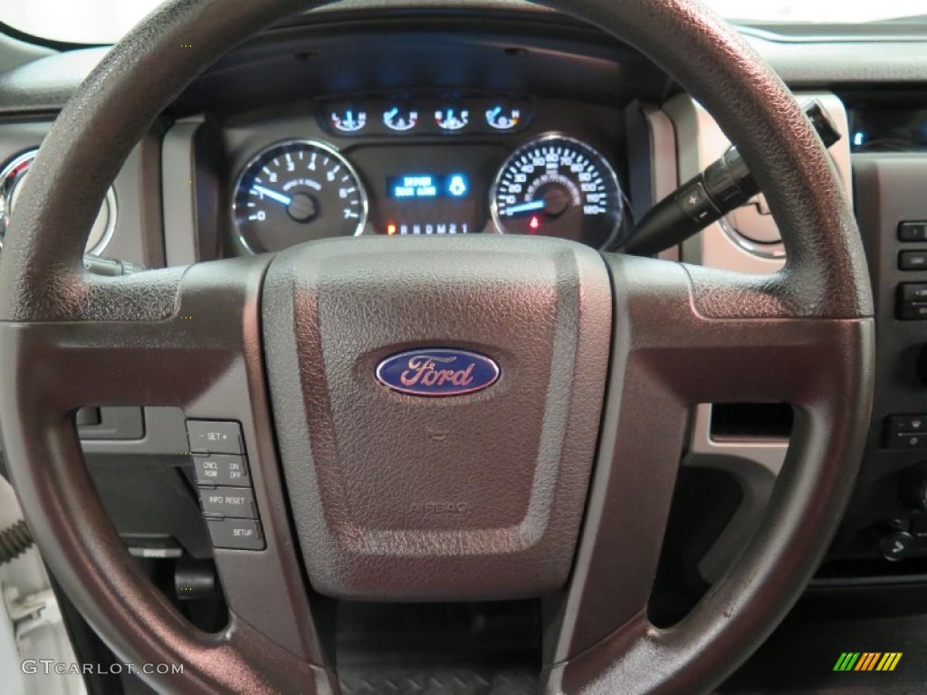 2011 F150 XL SuperCab 4x4 - Oxford White / Steel Gray photo #17