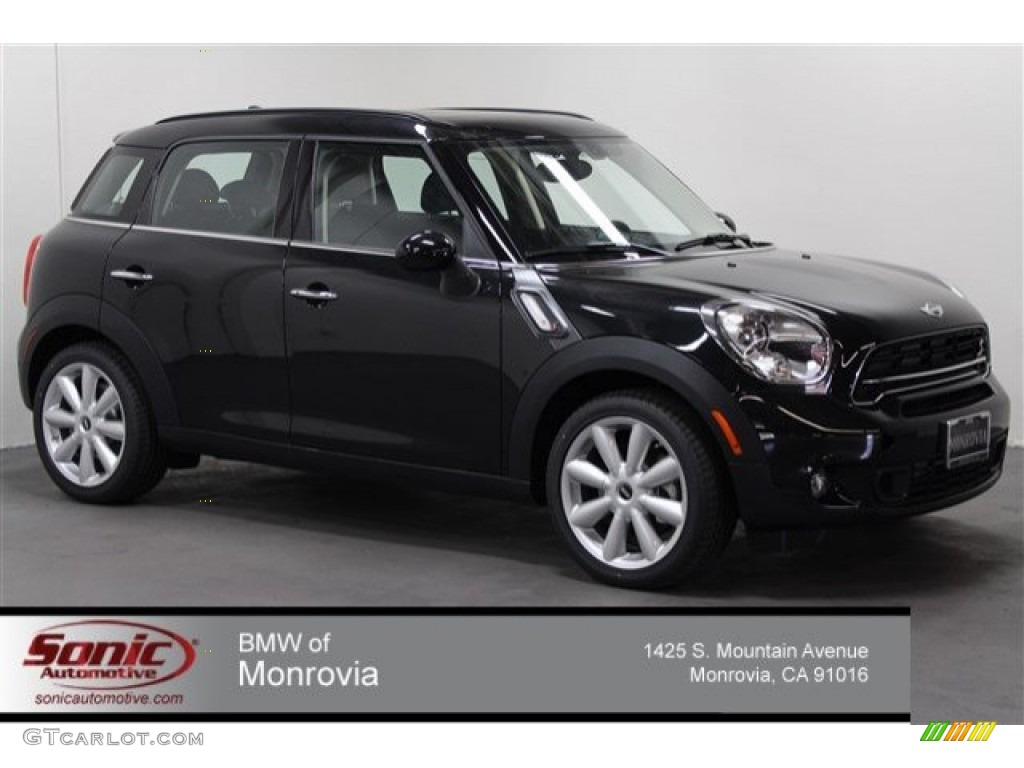 2015 Countryman Cooper S - Absolute Black Metallic / Carbon Black photo #1