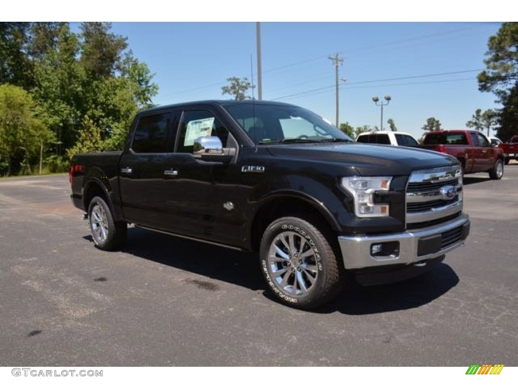 2015 F150 King Ranch SuperCrew 4x4 - Tuxedo Black Metallic / King Ranch Java/Mesa photo #3