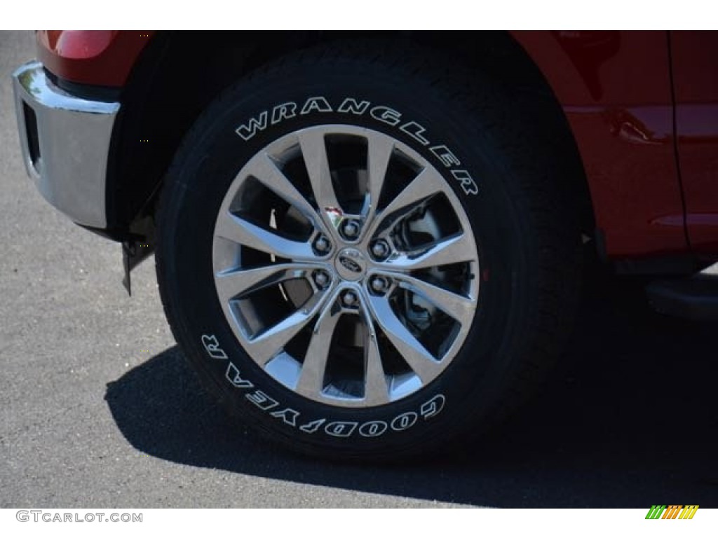 2015 F150 XLT SuperCrew 4x4 - Ruby Red Metallic / Medium Earth Gray photo #11
